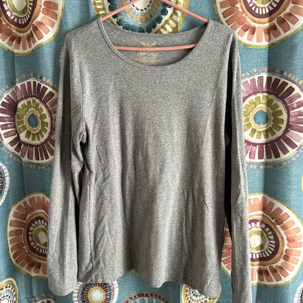 Faded Glory long sleeved grey t-shirt size XL